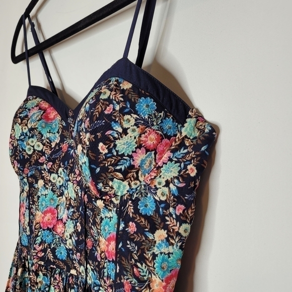 Band Of Gypsies Summer Floral Sweetheart Dress - Picture 6 of 13